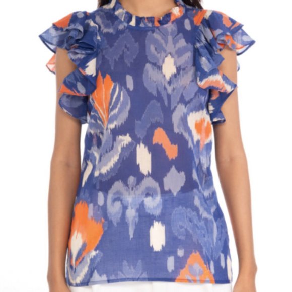 Banjanan Klara Top-Ikat Floral - Picture 2 of 2